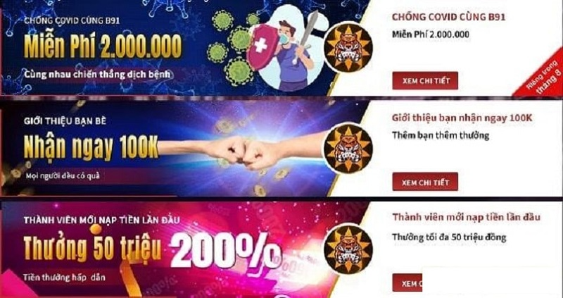 Nhiều khuyến mãi đặc sắc cho thành viên B91
