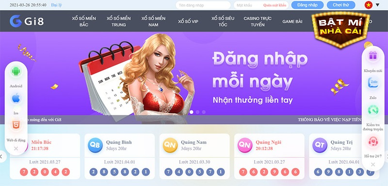 Gi8 là nhà cái xổ số được yêu thích tại Việt Nam