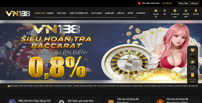 Ưu điểm nhà cái VN138