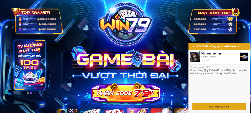 Win79 được đánh giá là thương hiệu đẳng cấp với giao diện tinh xảo