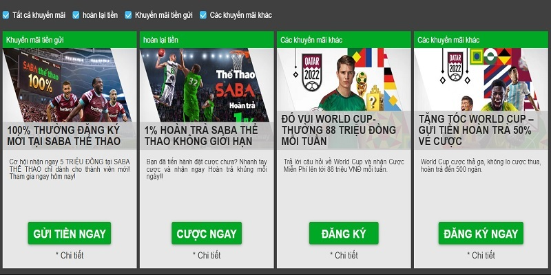 Nhà cái mang đến cho thành viên nhiều ưu đãi hấp dẫn