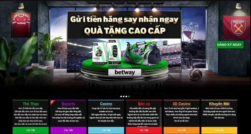 Khuyến mãi Betway siêu giá trị