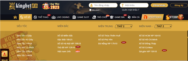 Sản phẩm xổ số với tỷ lệ trả thưởng cao tại Kingbet86